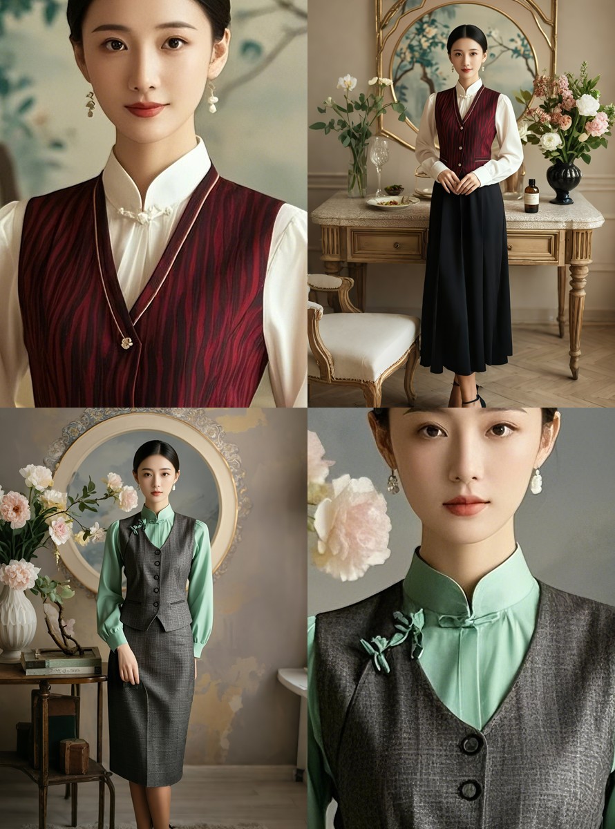 东方雅韵制服图鉴｜国风美学客服人员制服书籍画册