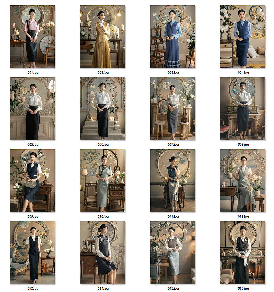 东方雅韵制服图鉴｜国风美学客服人员制服书籍画册
