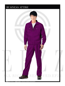 粉紫色男款4S店维修工程师服装款式设计图1076