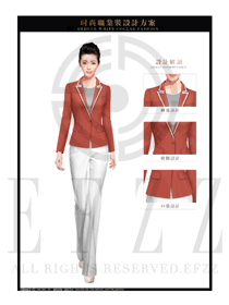 时尚韩版女秋冬职业装款式设计图1437
