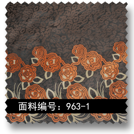 抽象菊花定位花时装面料 963-1