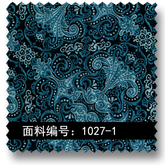 传统中式图案高密色织提花面料 1027-1