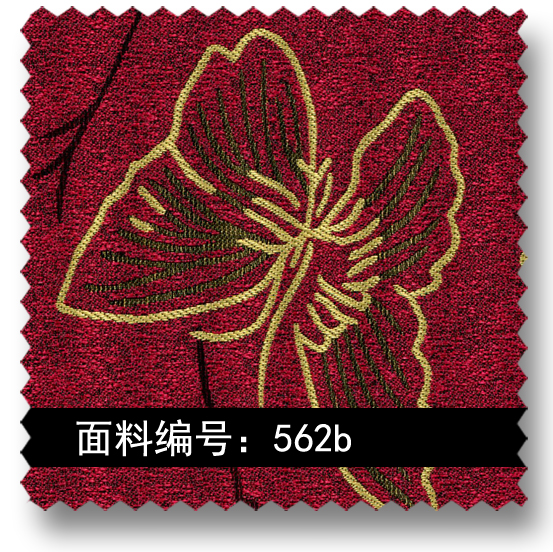 金色高密提花面料562b