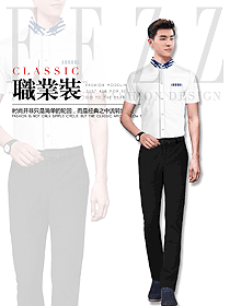 原创制服设计短袖男款专卖店营业员制服设计图1599
