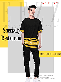 新款短袖男款快餐店服务员制服设计图291