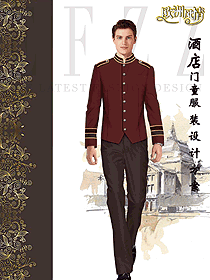 新款长袖男款星级酒店门童制服设计图1284