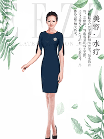 时尚水疗SPA会所咨客迎宾服装款式图448