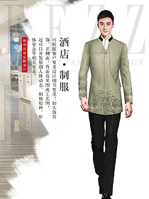 时尚男款酒店大堂服装款式图1246