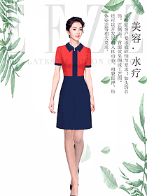 时尚女款总台收银接待制服设计图453