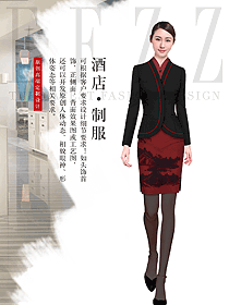 原创制服设计女款酒店大堂制服设计图1261