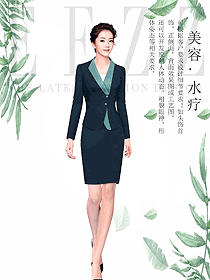 女款总台收银接待制服设计图484