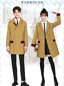 韩版大衣款学生服校服款式设计图167