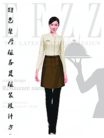 游乐场景区餐饮服务员服装设计图417