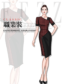 女职业装夏装制服设计图1124