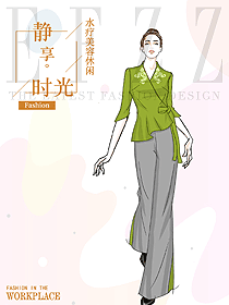 新款按摩技师服款式设计图1524