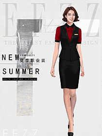 新款女职业装夏装服装款式图1182