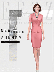 新款女职业装夏装服装款式图1196