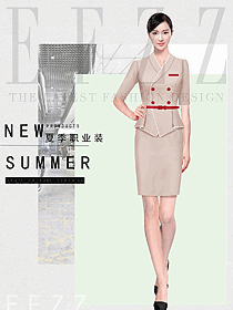 女职业装夏装制服设计图1203