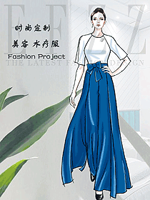 新款按摩技师服款式设计图1540