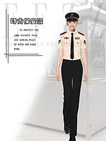时尚短袖保安服设计图417