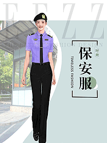 原创制服设计短袖保安服款式效果图452