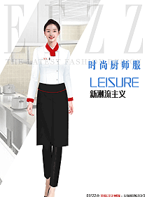 午夜食堂厨房女厨师服装定制图588