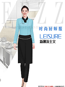 西式餐饮女厨师服装定制设计图593
