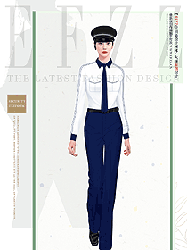 深圳夏季女款保安服装制服设计图