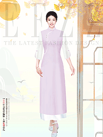 传统文化j酒店女服务人员旗袍服装定制设计高清大图