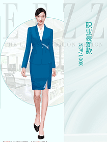 宝蓝色西装套装女秋冬新款时尚气质高端职业西服外套女工作服