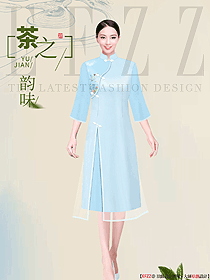 茶文化服装服饰原创设计方案