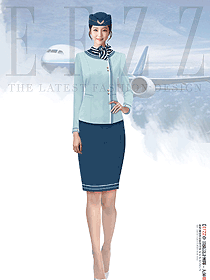 航空空姐制服职业套装裙定制设计原创方案