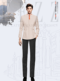 宾馆物业客房服务员立领秋冬款工装制服定制设计图