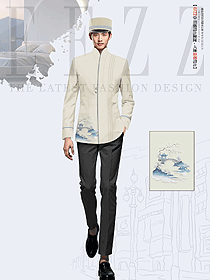 五星级酒店礼宾部员工制服定制手绘设计图