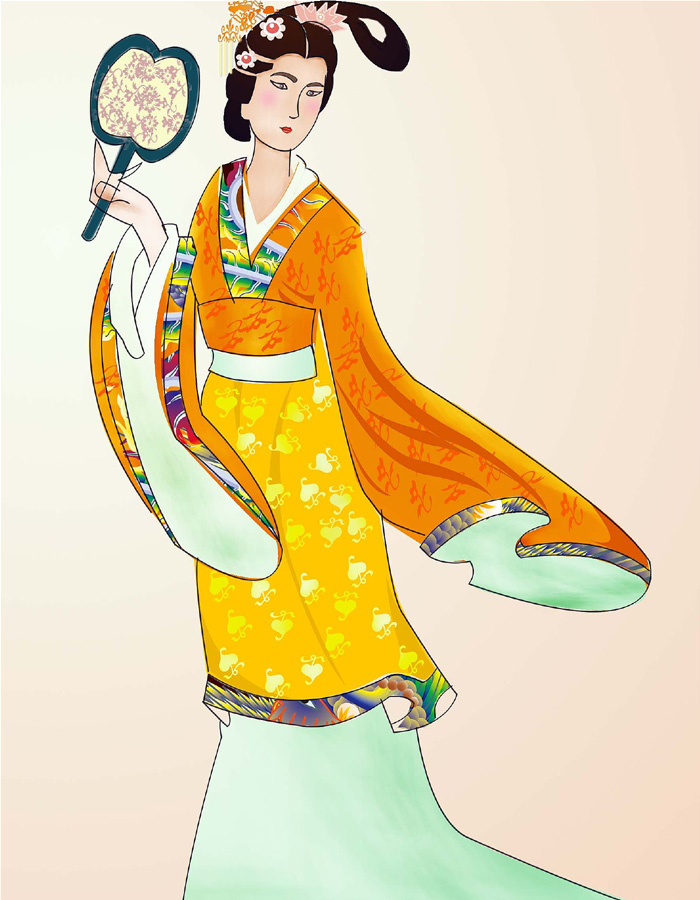 唐朝服饰和妆容