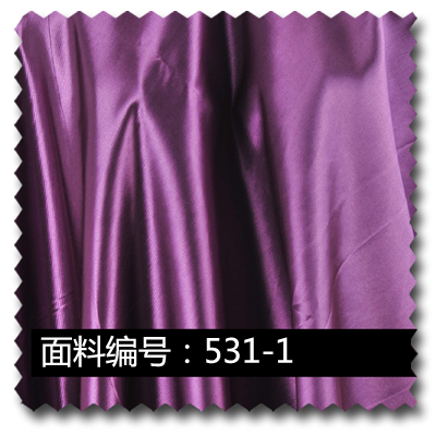 高档紫色加厚仿缎时尚服装面料 531-1