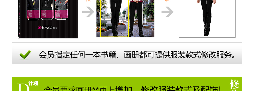 服装设计图款式修改服务