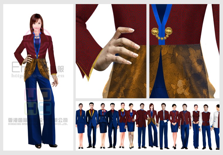 高档会所酒店制服系列图片方案