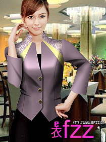 商务星级酒店制服图片蓝色系列
