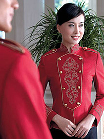 星级酒店门童制服图片