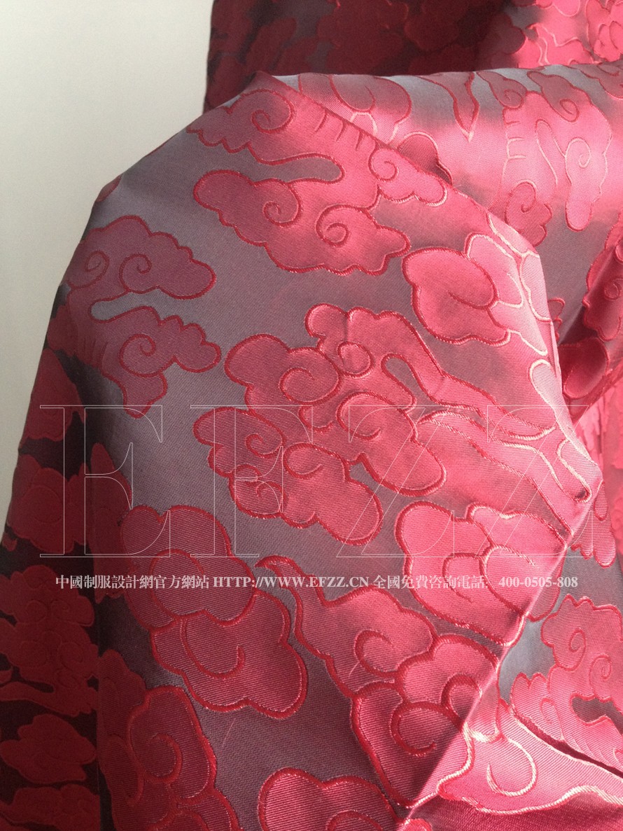 云朵高密提花酒店制服面料612-1