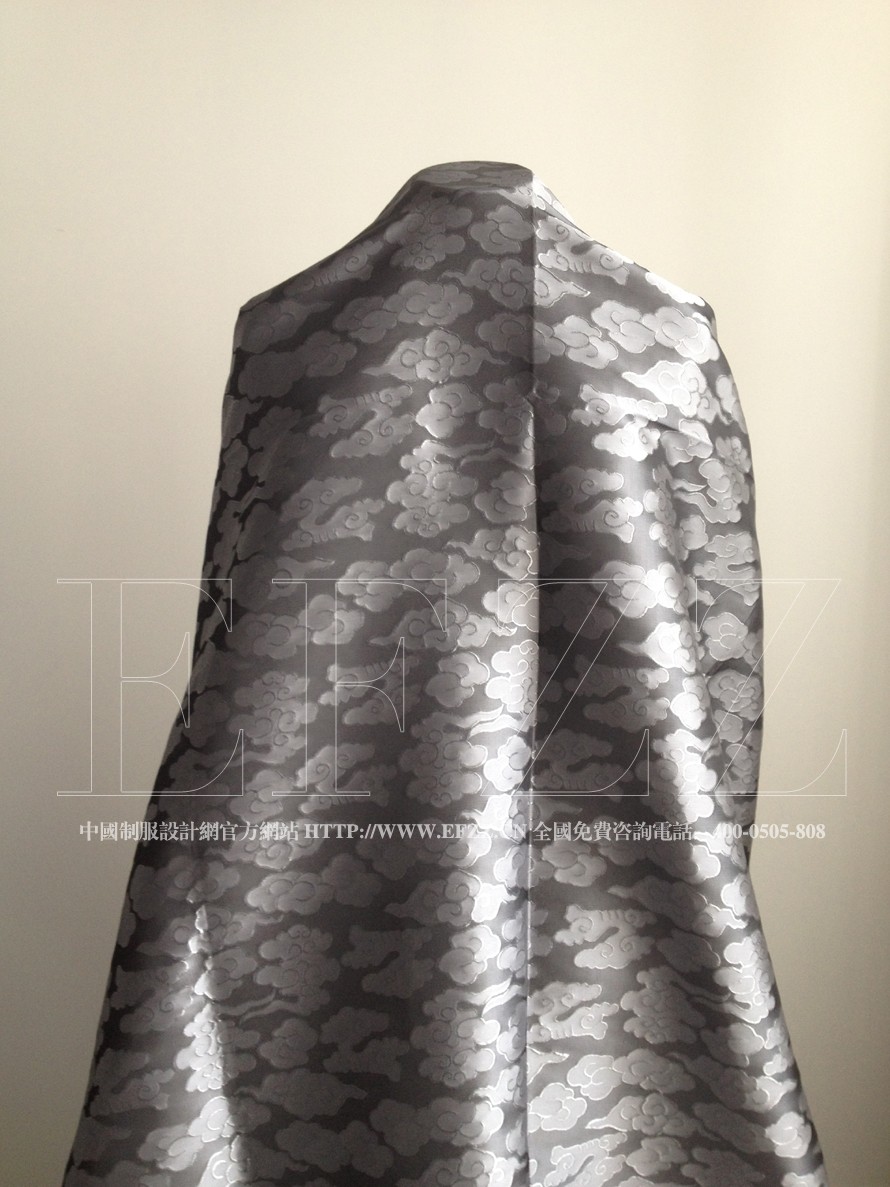 云朵高密提花酒店制服面料612-2