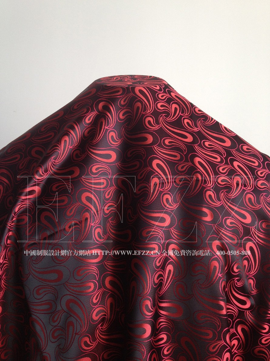 經(jīng)典腰果花酒店制服面料619-2