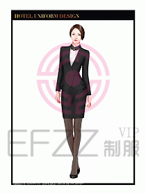 酒店大堂服务员制服设计图732