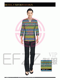 SPA水疗会所服务员服装设计382