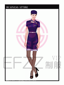 职业空姐制服设计图571