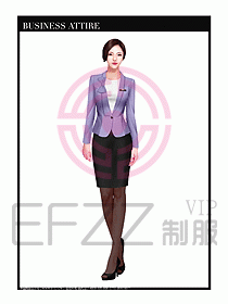 职业装空姐服制服设计图672