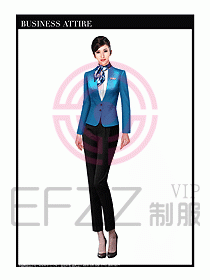 职业装空姐服制服设计图737