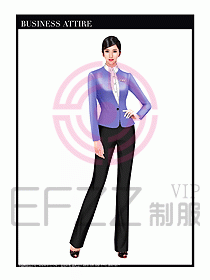 职业装空姐服制服设计图744