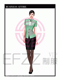 职业装空姐服制服设计图791